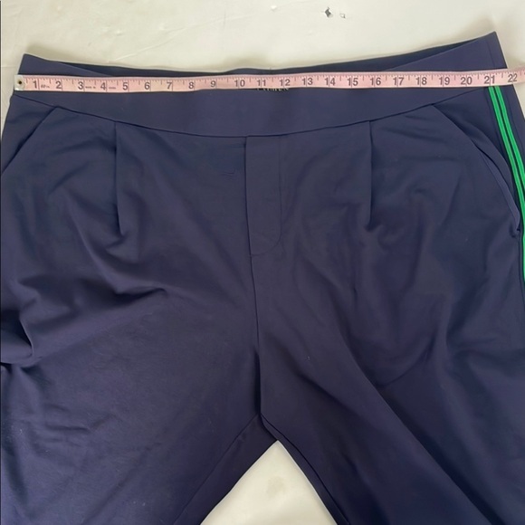 Lauren Ralph Lauren Blue with Green Side Stripe Sweatpants Pants 3X - Picture 10 of 12